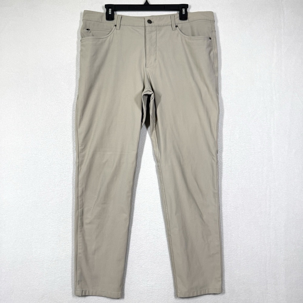7 Diamonds Pants Mens 36x30 Infinity 7 Pocket Chino Performance Slim Fit Flex